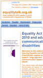Mobile Screenshot of equalitytalk.org.uk