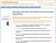 Tablet Screenshot of equalitytalk.org.uk